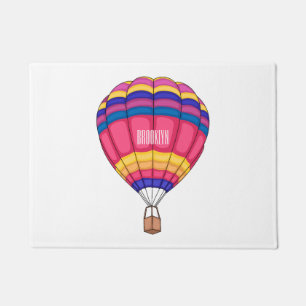 Felpudo Ilustracion personalizado de globo aerostático