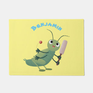 Felpudo Ilustracion personalizado de insectos de cricket v