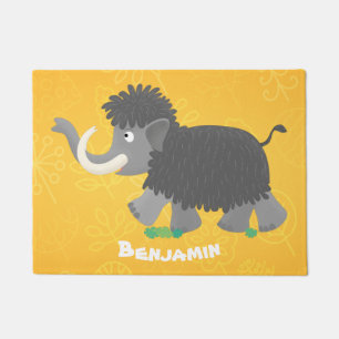 Felpudo Ilustracion personalizado de mamut torpe
