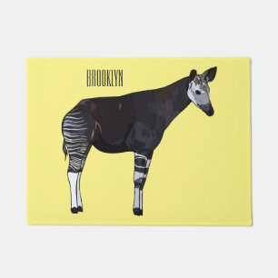 Felpudo Ilustracion personalizado de Okapi