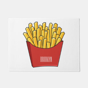 Felpudo Ilustracion personalizado de patatas fritas