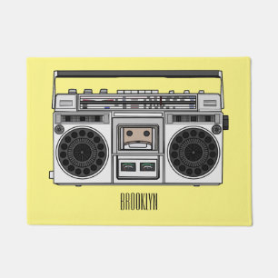Felpudo Ilustracion personalizado de radio