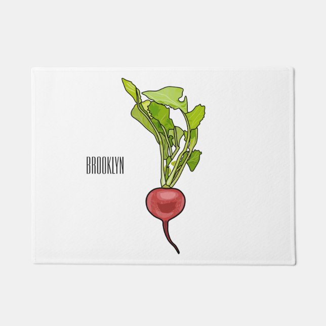 Felpudo Ilustracion personalizado de Radish (Anverso)