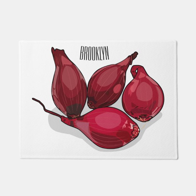 Felpudo Ilustracion personalizado de Shallot (Anverso)