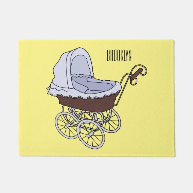 Felpudo Ilustracion personalizado de Stroller (Anverso)