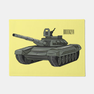 Felpudo Ilustracion personalizado de tanques