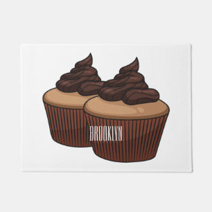 Felpudo Ilustracion personalizado de tarta