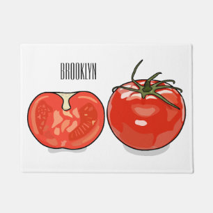 Felpudo Ilustracion personalizado de tomate