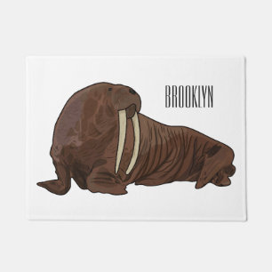 Felpudo Ilustracion personalizado de Walrus