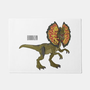 Felpudo Ilustracion personalizado Dilophosaurus