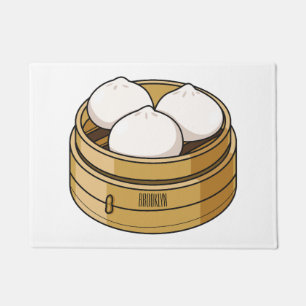 Felpudo Ilustracion personalizado Dim sum