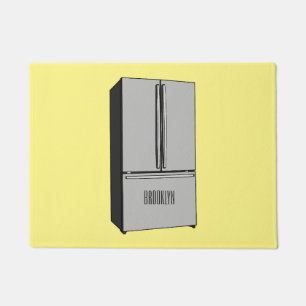 Felpudo Ilustracion personalizado frigorífico de puerta fr