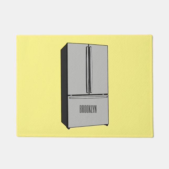Felpudo Ilustracion personalizado frigorífico de puerta fr (Anverso)