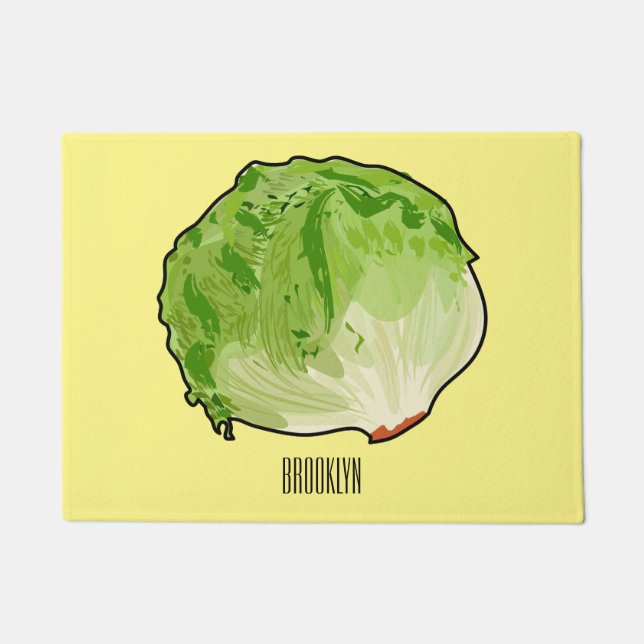 Felpudo Ilustracion personalizado Lettuce (Anverso)