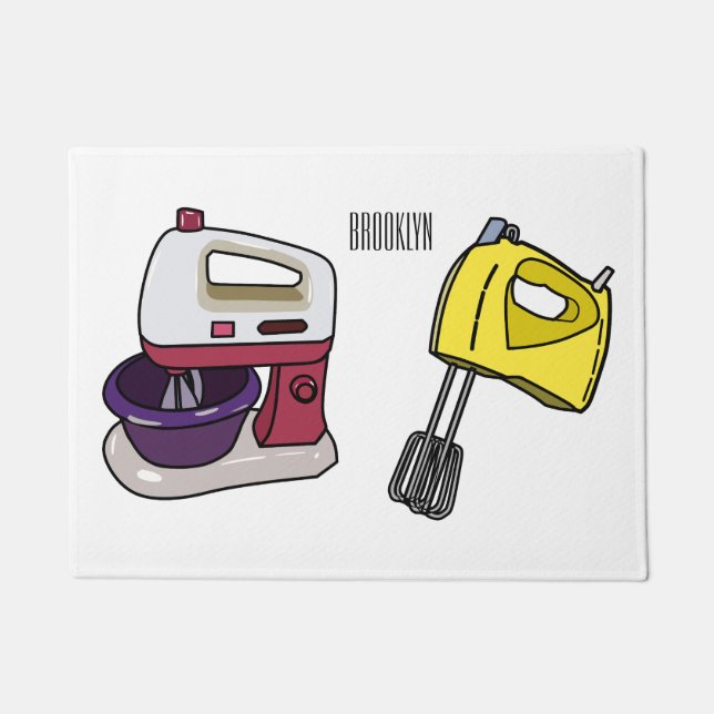 Felpudo Ilustracion personalizado mezclador (Anverso)
