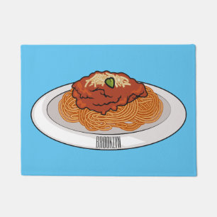 Felpudo Ilustracion personalizado Spaghetti