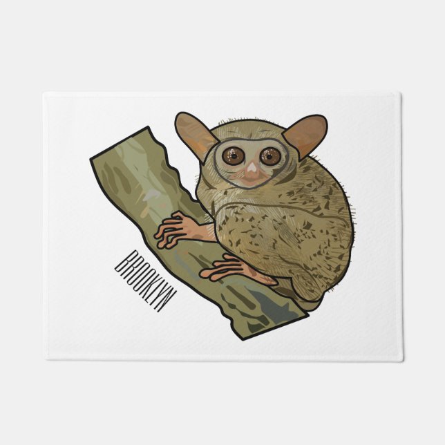 Felpudo Ilustracion personalizado Tarsier (Anverso)