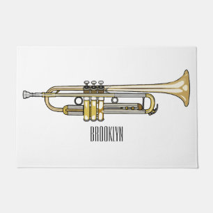 Felpudo Ilustracion personalizado Trumpet