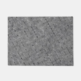 Felpudo Imagen gris dividida en rectángulo, cable de brill