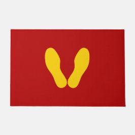 FELPUDO IMÁGENES AMARILLAS EN ROJO