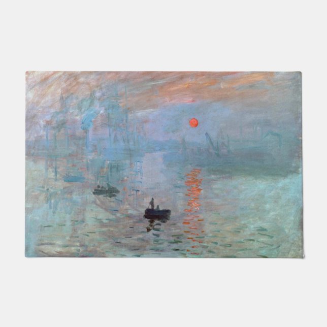 Felpudo Impresión, amanecer, Claude Monet (Anverso)