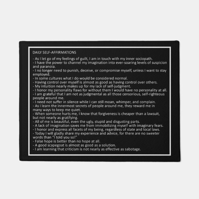 Felpudo Impresionante Chiste personalizado tapón de puerta (Anverso)