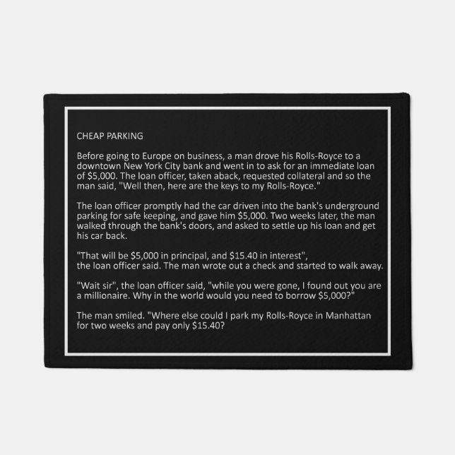 Felpudo Impresionante Chiste personalizado tapón de puerta (Anverso)