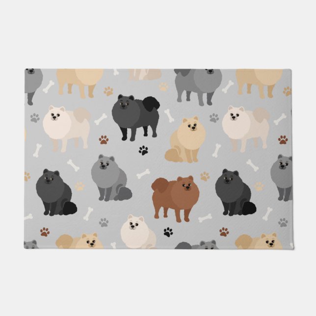 Felpudo Impresiones pomunitarias y Doormat con huesos de p (Anverso)