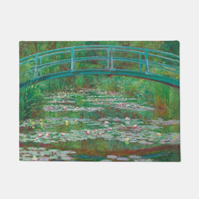 Felpudo Impresionista de Footbridge Claude Monet (Anverso)
