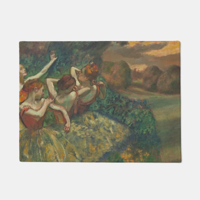 Felpudo Impresionista de los cuatro bailarines Edgar Degas (Anverso)