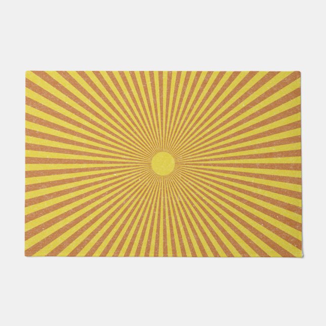Felpudo Incendio de sol - Retro (Anverso)