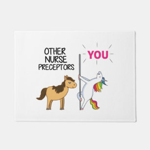Felpudo Increíble Regalo Unicornio Para Enfermeras Recepto
