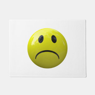 Felpudo infeliz cara puerta de emoji doormat