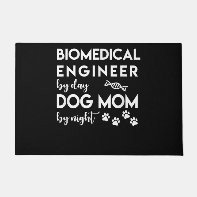 Felpudo Ingeniero biomédico Perro Mamá Perro Ingeniero de  (Anverso)