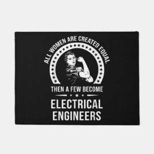 Felpudo Ingeniero Eléctrico Para Mujeres Es Creado Igual