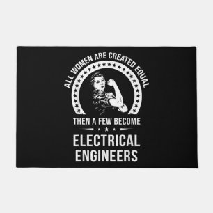 Felpudo Ingeniero Eléctrico Para Mujeres Es Creado Igual