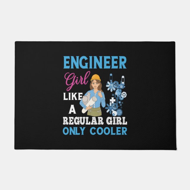 Felpudo Ingeniero Orgulloso Chica (Anverso)