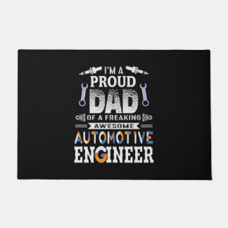 Felpudo Ingeniero Orgulloso Papá De Un Ingeniero De Automó