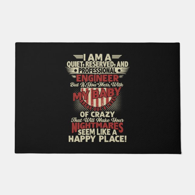 Felpudo Ingeniero Profesional de Arte (Anverso)