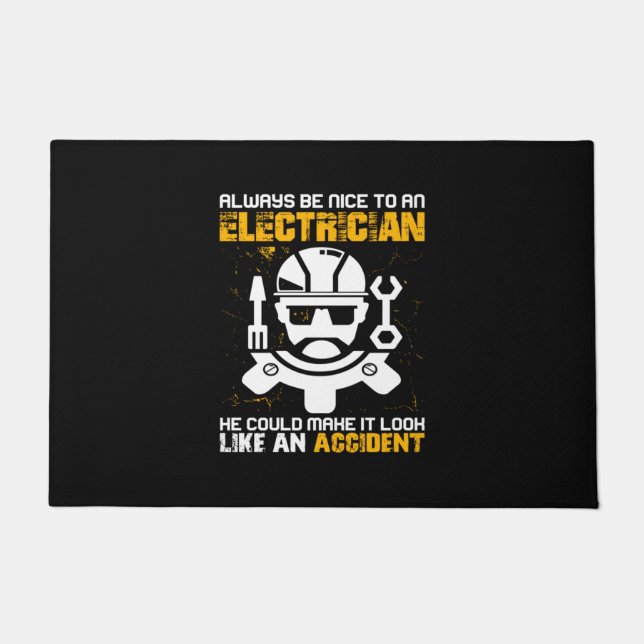 Felpudo Ingeniero Siempre Esté Bien Con Un Ingeniero Elect (Anverso)