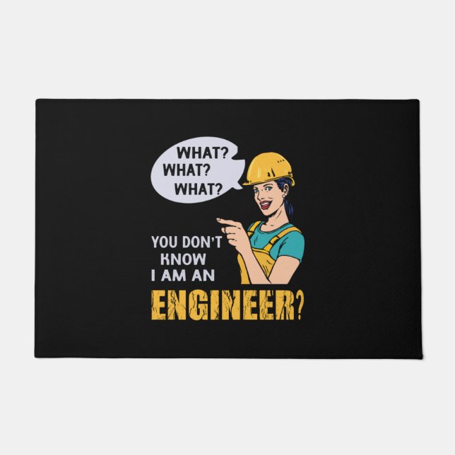Felpudo Ingeniero Soy Ingeniero (Anverso)