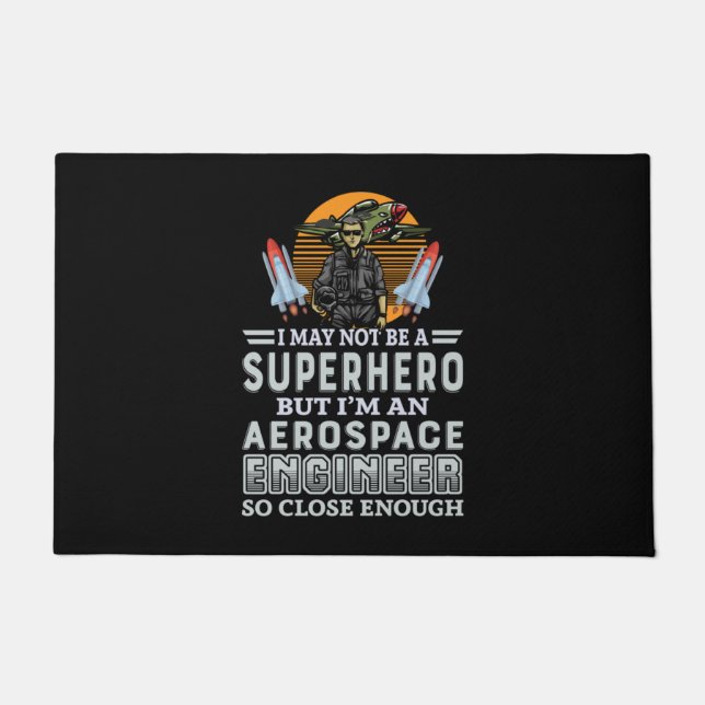 Felpudo Ingeniero Soy Ingeniero Aeroespacial (Anverso)