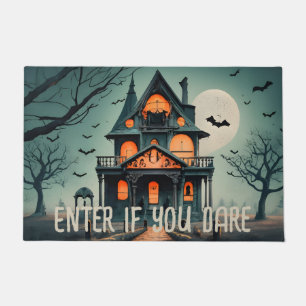 Felpudo ¡Ingresa Si Te Atreves! Halloween espeluznante cas