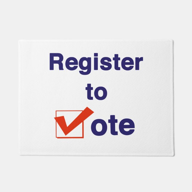 Felpudo Inscríbase Para Votar 2026 (Anverso)