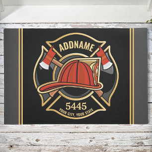 Felpudo Insignia del Departamento de la Estación de Bomber