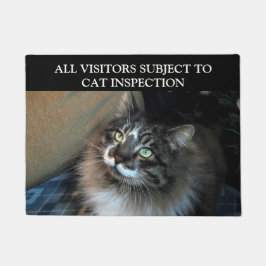 Felpudo Inspección del gato Doormat del Zorro irresistible
