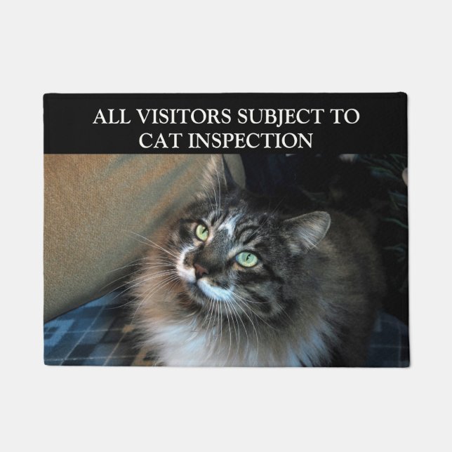 Felpudo Inspección del gato Doormat del Zorro irresistible (Anverso)