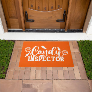 Felpudo Inspector de velas de Halloween
