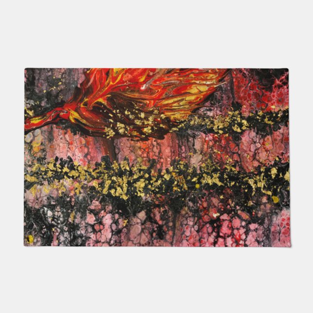 Felpudo Inspirado por los incendios de California (Anverso)