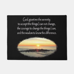 FELPUDO INSPIRE EL DISEÑO DE PRAYER DE SERENITY SUNRISE